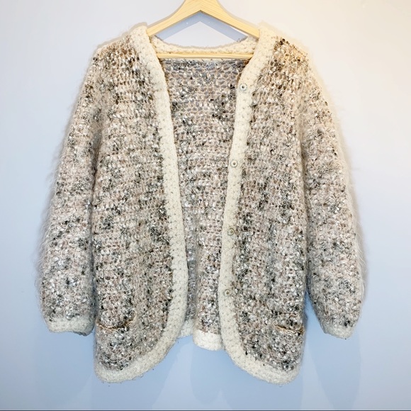 Sweaters - Vintage Fuzzy Cardigan